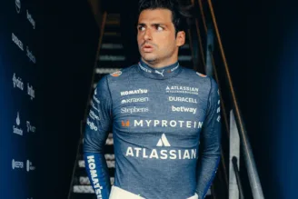 Carlos Sainz no box da Williams