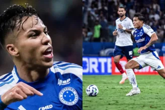 Kaio Jorge e Lucas Romero, jogadores do Cruzeiro