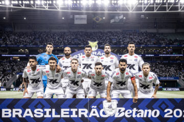 Elenco do Santos em jogo do Brasileirão