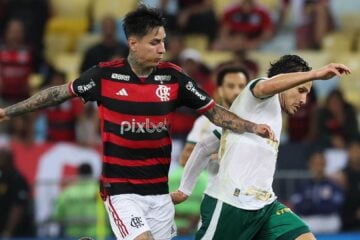 Flamengo e Palmeiras, em jogo no Maracanã