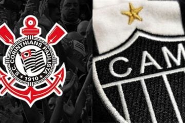 Símbolos de Corinthians e Atlético-MG