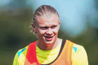 Erling Haaland, atacante do Manchester City