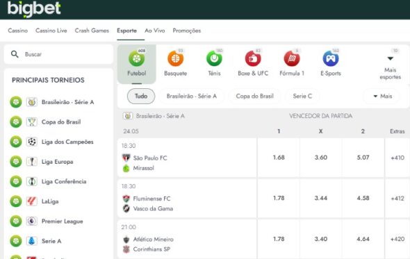 bigbet apostas esportivas mercados de apostas