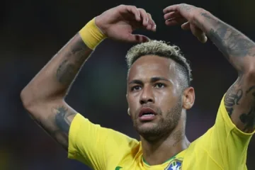 Neymar, em jogo do Brasil