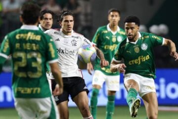 Palmeiras x Flamengo, em jogo no Allianz Parque