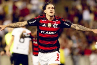 Pedro comemora gol na Copa do Brasil