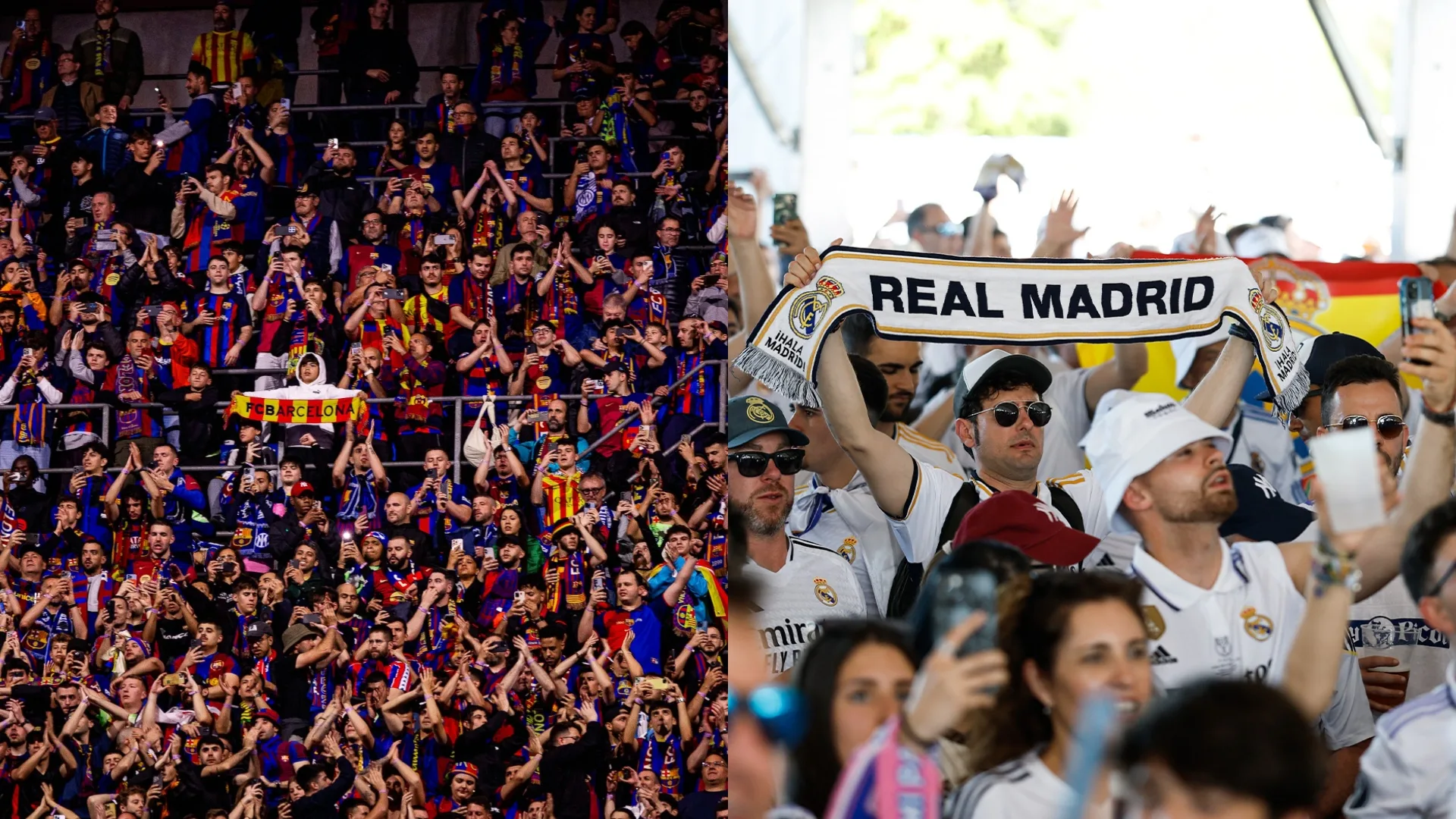 Torcedores de Barcelona e Real Madrid elegem clube do Brasil mais conhecido