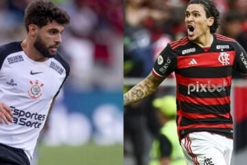 Yuri Alberto e Pedro, jogadores do Corinthians e Flamengo