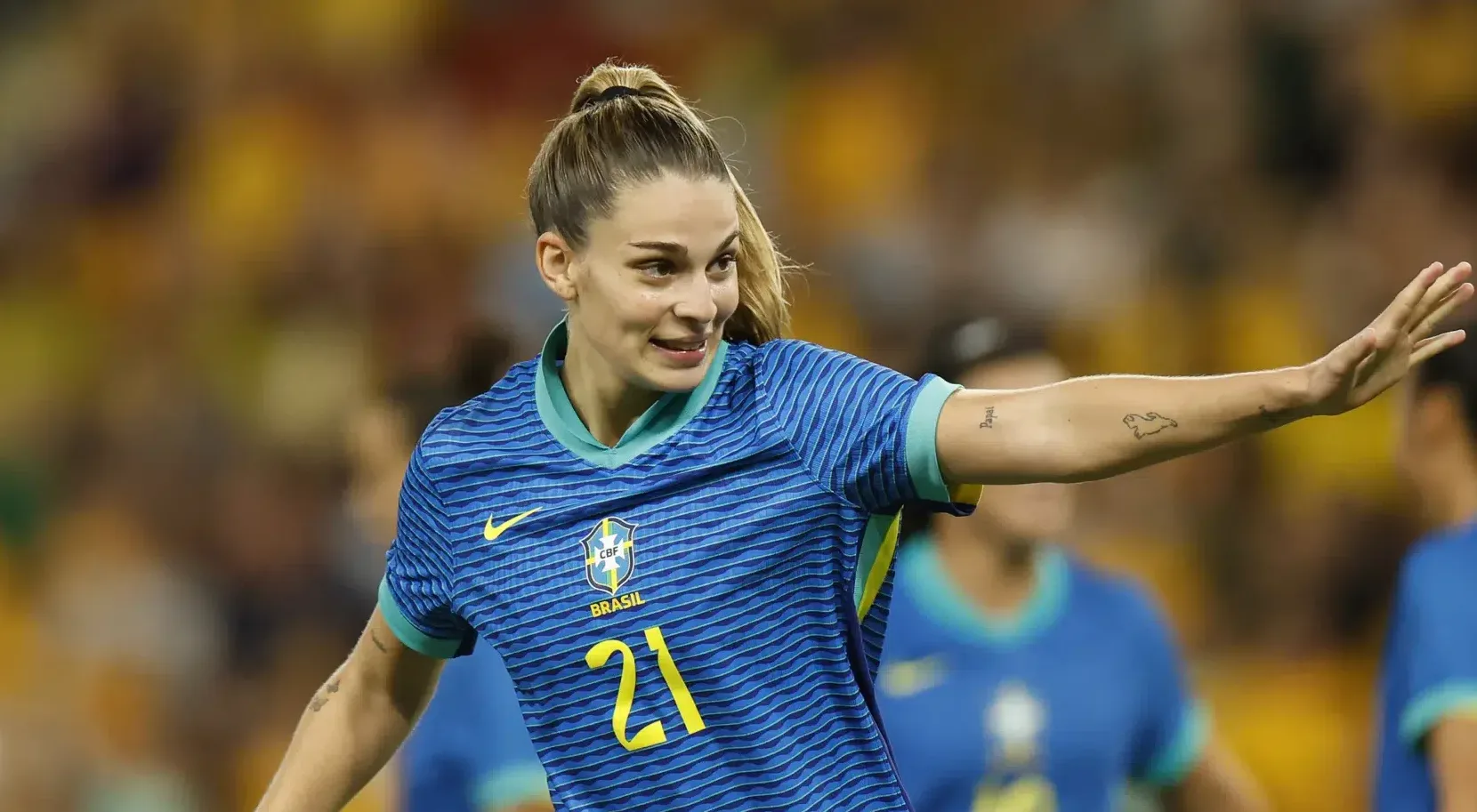 Veja os números de Gio Gaberlini na seleção brasileira feminina; atacante é destaque com Arthur Elias