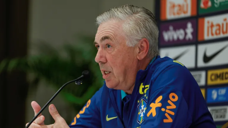 Ancelotti aponta diferenças entre Matheus Cunha e Richarlison e cutuca jogo da seleção brasileira: “Não chegaram bolas boas”