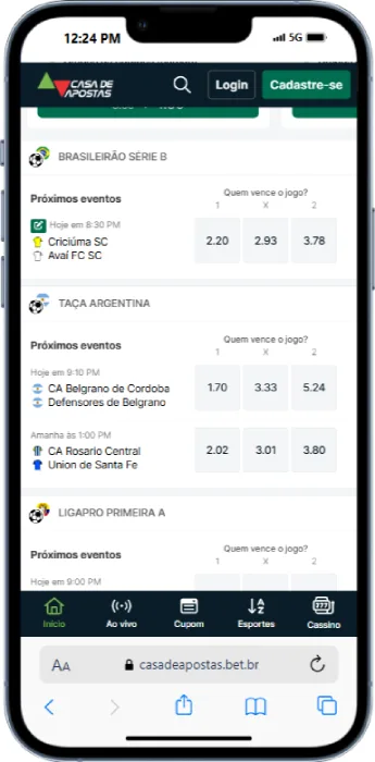 Como apostar no Casa de Apostas app