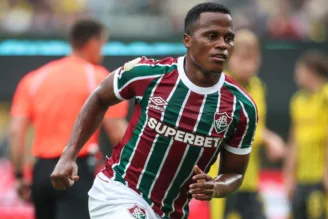 Jhon Arias, em Fluminense x Borussia, pelo Mundial