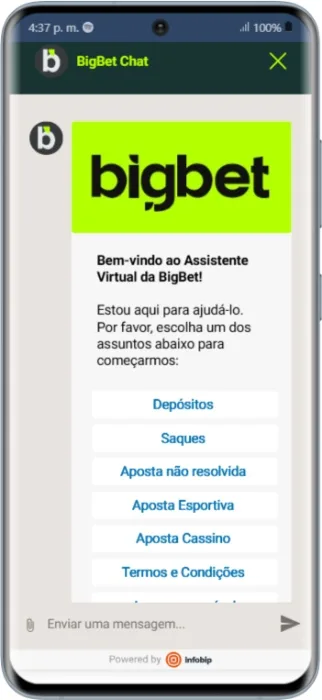 BigBet App Suporte Cliente BigBet Suporte Ao Cliente