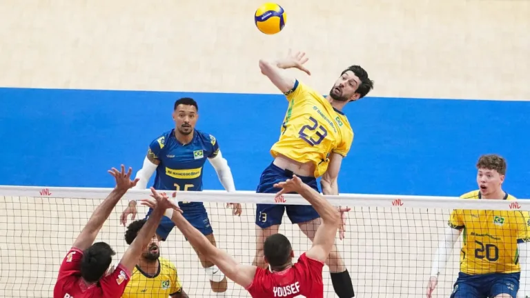 Brasil x Eslovênia pela VNL 2025: onde assistir e horário do jogo de vôlei masculino