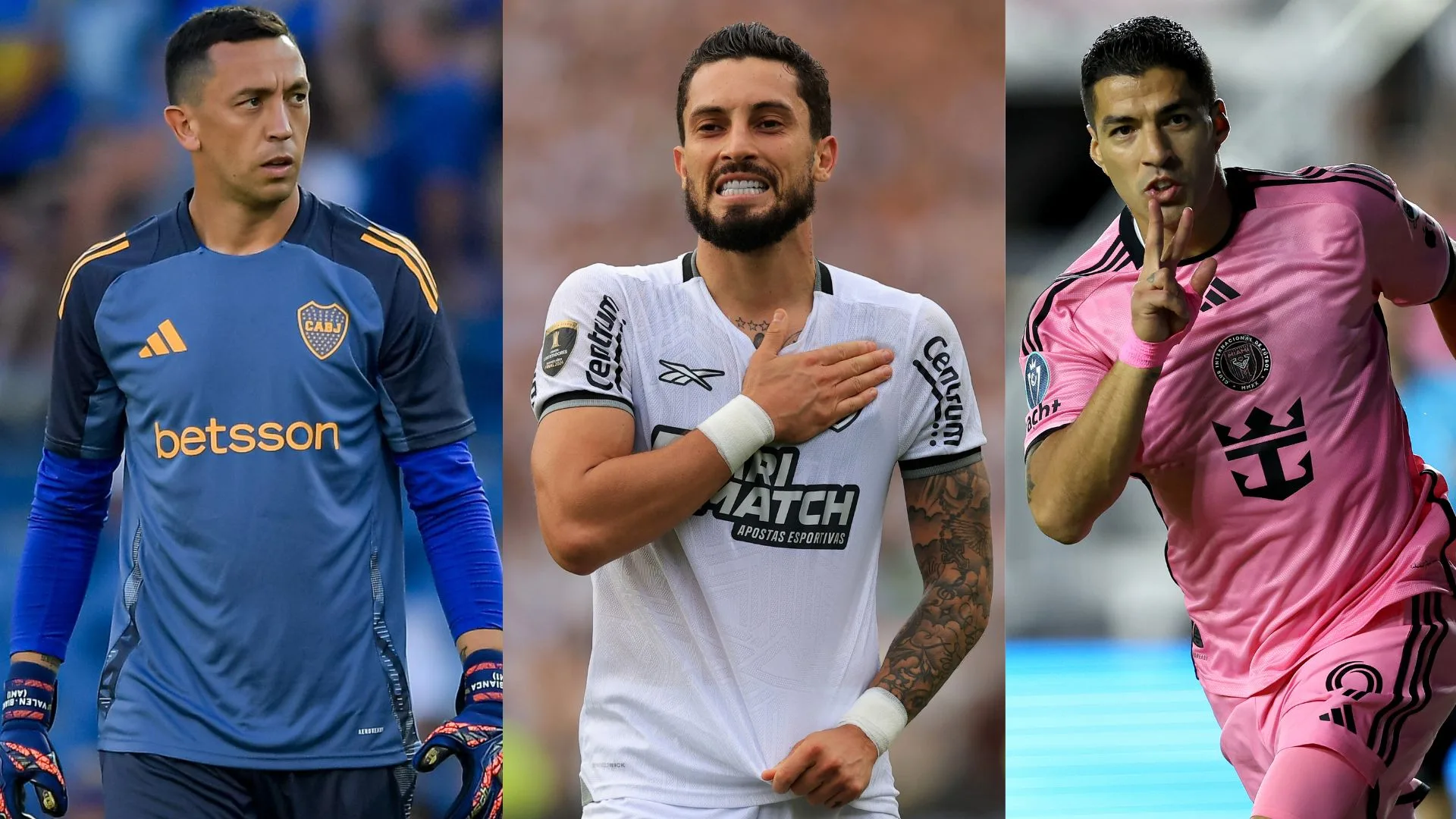 Marchesín, Alex Telles e Luis Suárez: ex-jogadores do Grêmio que estão na disputa do Mundial de Clubes