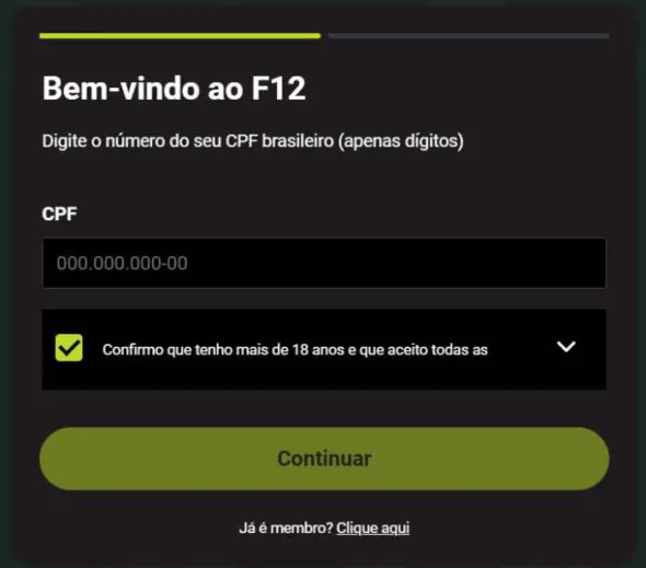 Como Criar Conta Na F12 Bet F12.Bet Cadastro