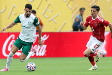 Flaco López em jogo do Palmeiras