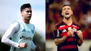 Kaio Jorge, do Cruzeiro, manda recado para Arrascaeta, do Flamengo, sobre artilharia: “Disputa acirrada”