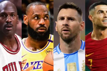 Torcedores elegem o maior nos esportes entre Michael Jordan, LeBron James, Messi e Cristiano Ronaldo