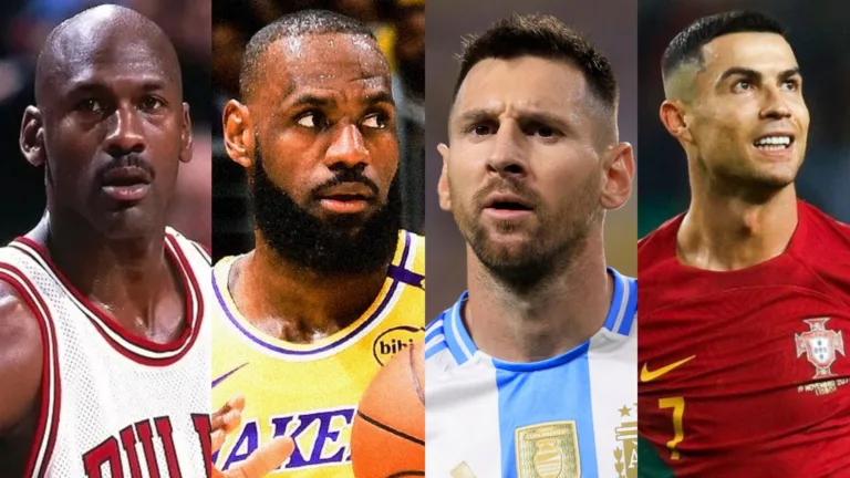 Torcedores elegem o maior nos esportes entre Michael Jordan, LeBron James, Messi e Cristiano Ronaldo