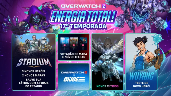 Overwatch 2: as recompensas do Passe de Batalha e desafios dos eventos da 17ª temporada Overwatch 2: as recompensas do Passe de Batalha e desafios dos eventos da 17ª temporada