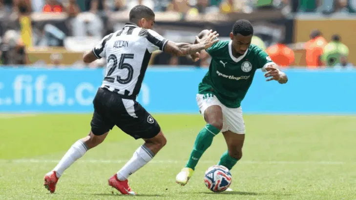 Enquanto Botafogo encerra participação na Copa do Mundo do Clubes com R$ 146,3 milhões, o valor que Palmeiras soma até agora Enquanto Botafogo encerra participação na Copa do Mundo do Clubes com R$ 146,3 milhões, o valor que Palmeiras soma até agora