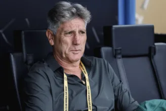 Renato Gaúcho, técnico do Fluminense, em jogo contra a Inter de Milão