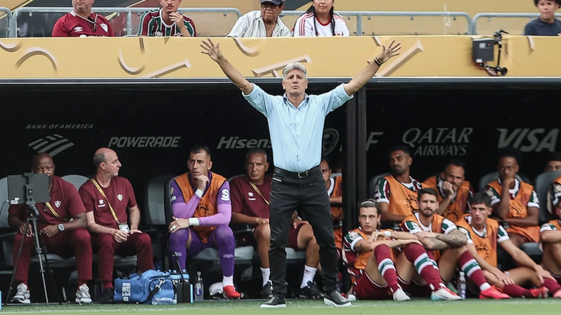 Gremistas parabenizam Renato Gaúcho pela classificação do Fluminense no Mundial de Clubes: “Bom ver ele feliz de novo”