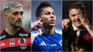 Arrascaeta, Kaio Jorge e Vegetti esquentam briga pela artilharia em retorno do Brasileirão