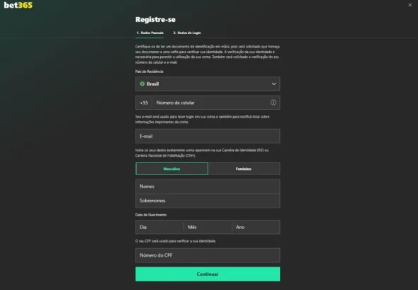 bet365 cadastro