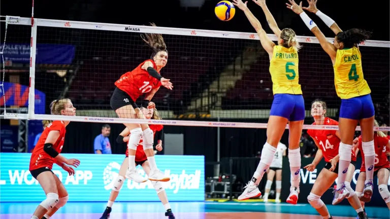 Brasil enfrenta a Alemanha nas quartas de final da VNL Feminina com retrospecto equilibrado entre as equipes