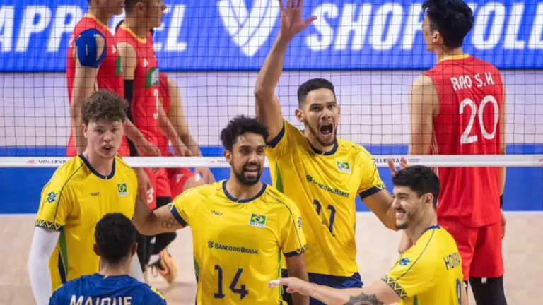 Brasil x China pela Liga das Nações (VNL): onde assistir, horário e informações do vôlei masculino