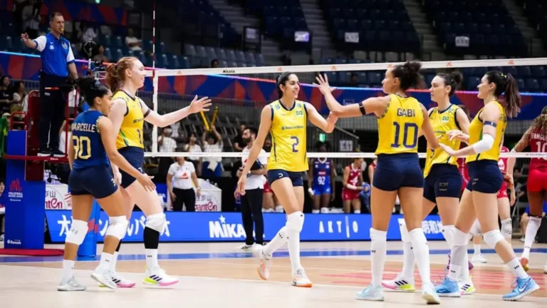 Brasil vence a Polônia por 3 a 1 e chega a sétima vitória seguida na VNL 2025
