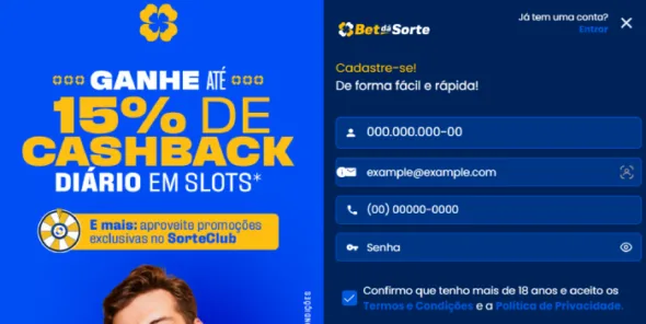 Cadastro Bet da Sorte Como se registrar na Bet da Sorte