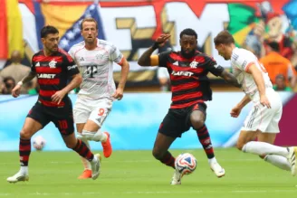 Jogadores de Flamengo x Bayern de Munique