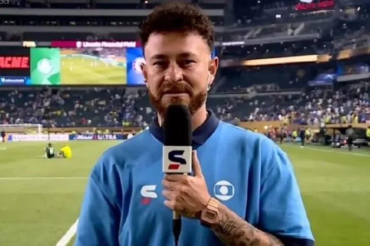 Fred Bruno segura as lágrimas em entrada ao vivo após eliminação do Palmeiras: “Queria estar mais animado” Fred Bruno segura as lágrimas em entrada ao vivo após eliminação do Palmeiras: “Queria estar mais animado”