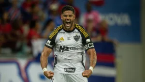Hulk entra para top-10 de artilheiros do Atlético-MG depois de gol contra Bahia; Reinaldo lidera