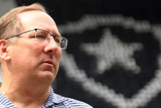 John Textor, dono do Botafogo, no Estádio Nilton Santos