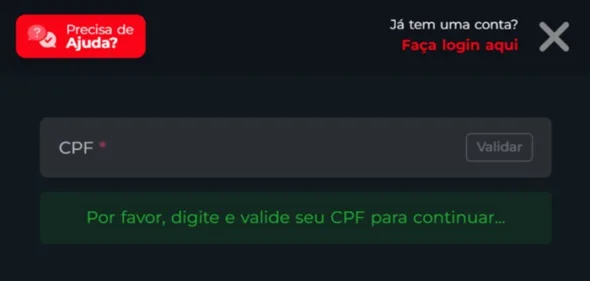 MC Games Criar Conta