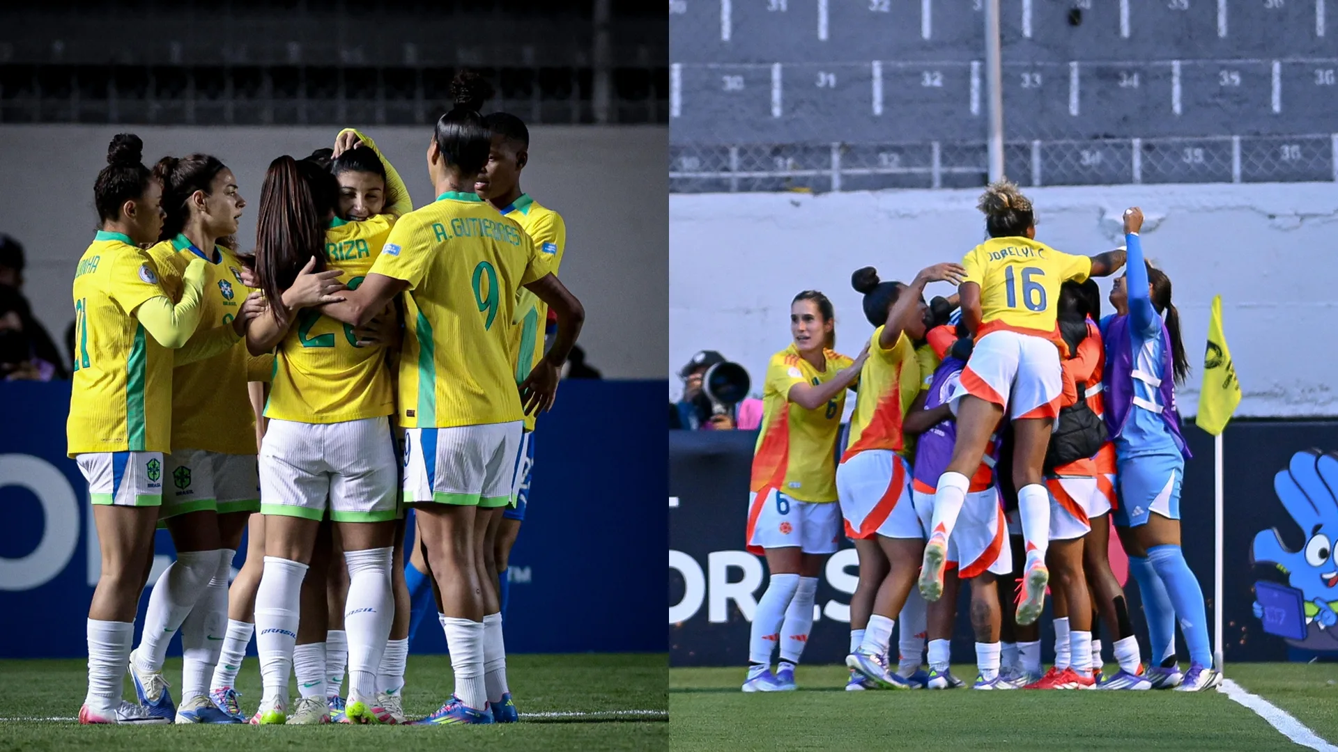 Veja o retrospecto do confronto entre Brasil e Colômbia, que se enfrentam pela Copa América Feminina