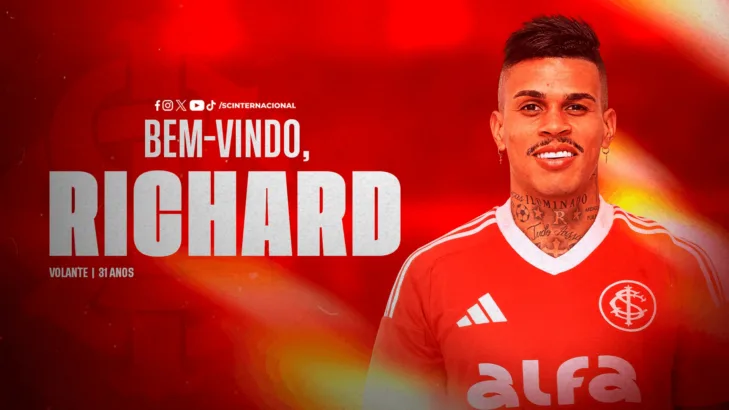 Internacional anuncia volante Richard, do futebol turco, e surpreende torcedores: “Alguém sabe quem é?” Internacional anuncia volante Richard, do futebol turco, e surpreende torcedores: “Alguém sabe quem é?”