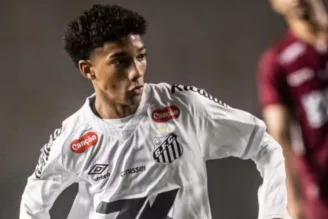 Robinho Jr, em estreia pelo Santos