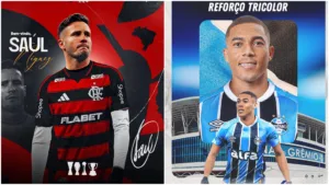 Últimas negociações do Brasileirão têm saída de Arias do Fluminense, Saúl Ñíguez no Flamengo e Carlos Vinícius no Grêmio