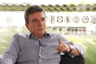 Andrés Sanchez no CT do Corinthians. (Foto: Reprodução/X)