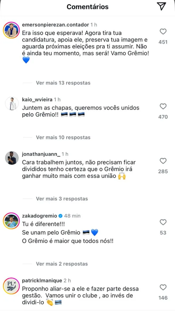 Comentários publicação de Paulo Celeffi