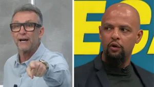 Craque Neto cobra Felipe Melo após declarações antes de Palmeiras x Corinthians: “Vocês da Globo acham justo?”