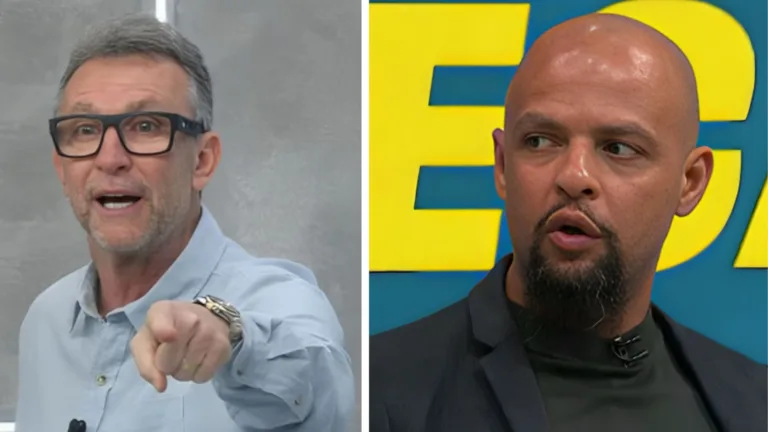 Craque Neto cobra Felipe Melo após declarações antes de Palmeiras x Corinthians: “Vocês da Globo acham justo?”