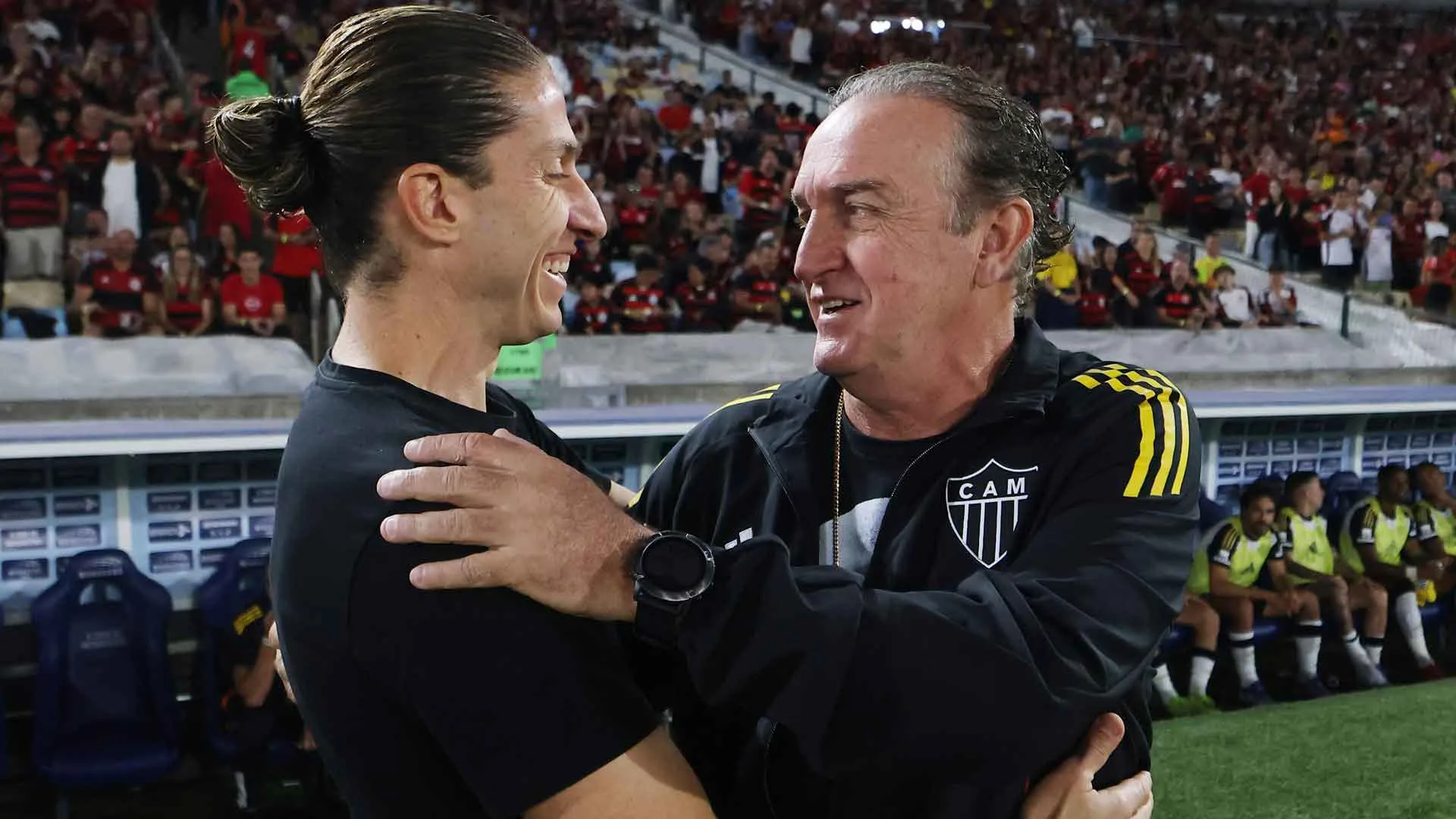Cuca, do Atlético-MG, projeta futuro de Filipe Luís, do Flamengo: “É a maior promessa que temos”