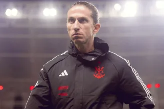 Filipe Luís, em Internacional x Flamengo