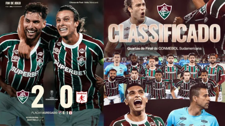 Com Fluminense classificado, Copa Sul-Americana tem 3 clubes confirmados nas quartas de final